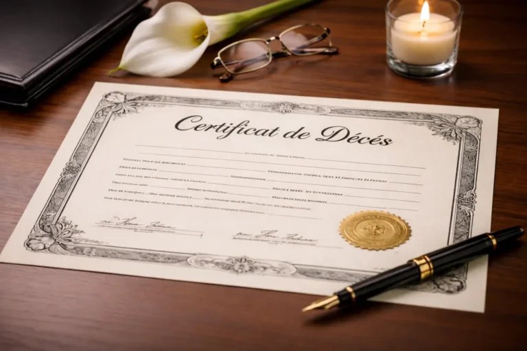 certificat de décès