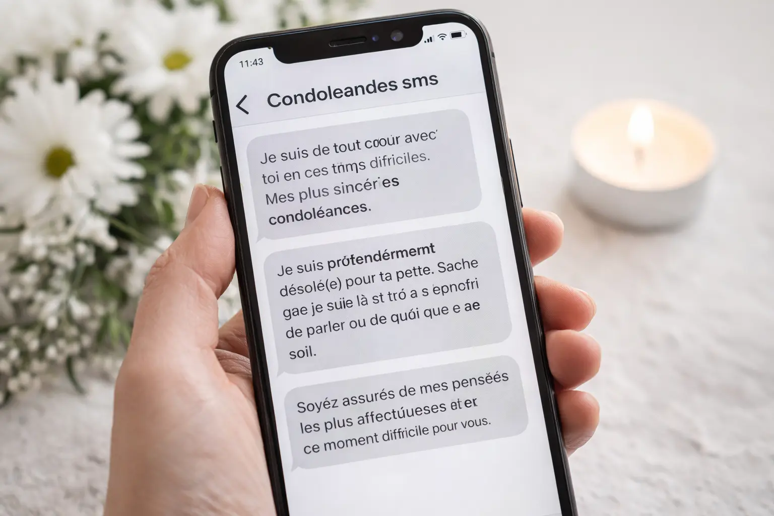 exemples condoléances sms