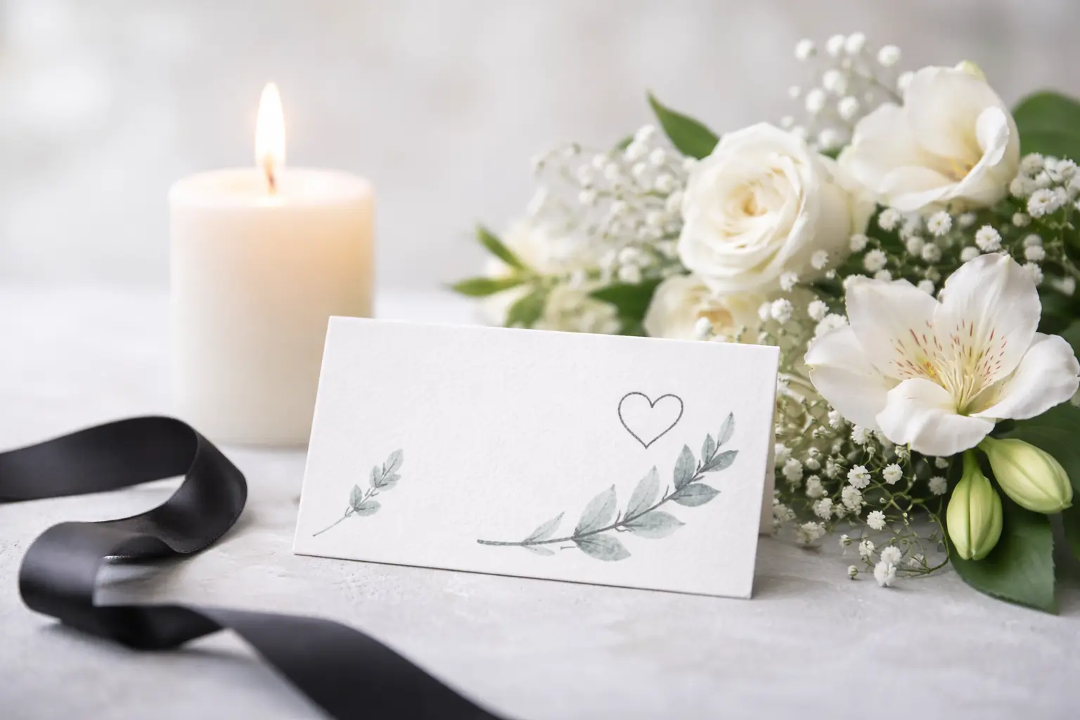 message condoléances court