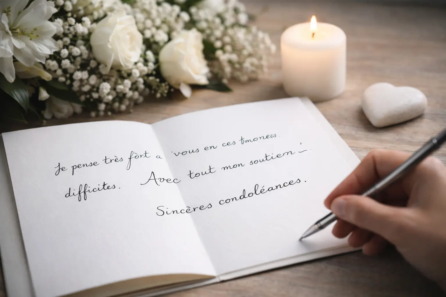 message condoléances