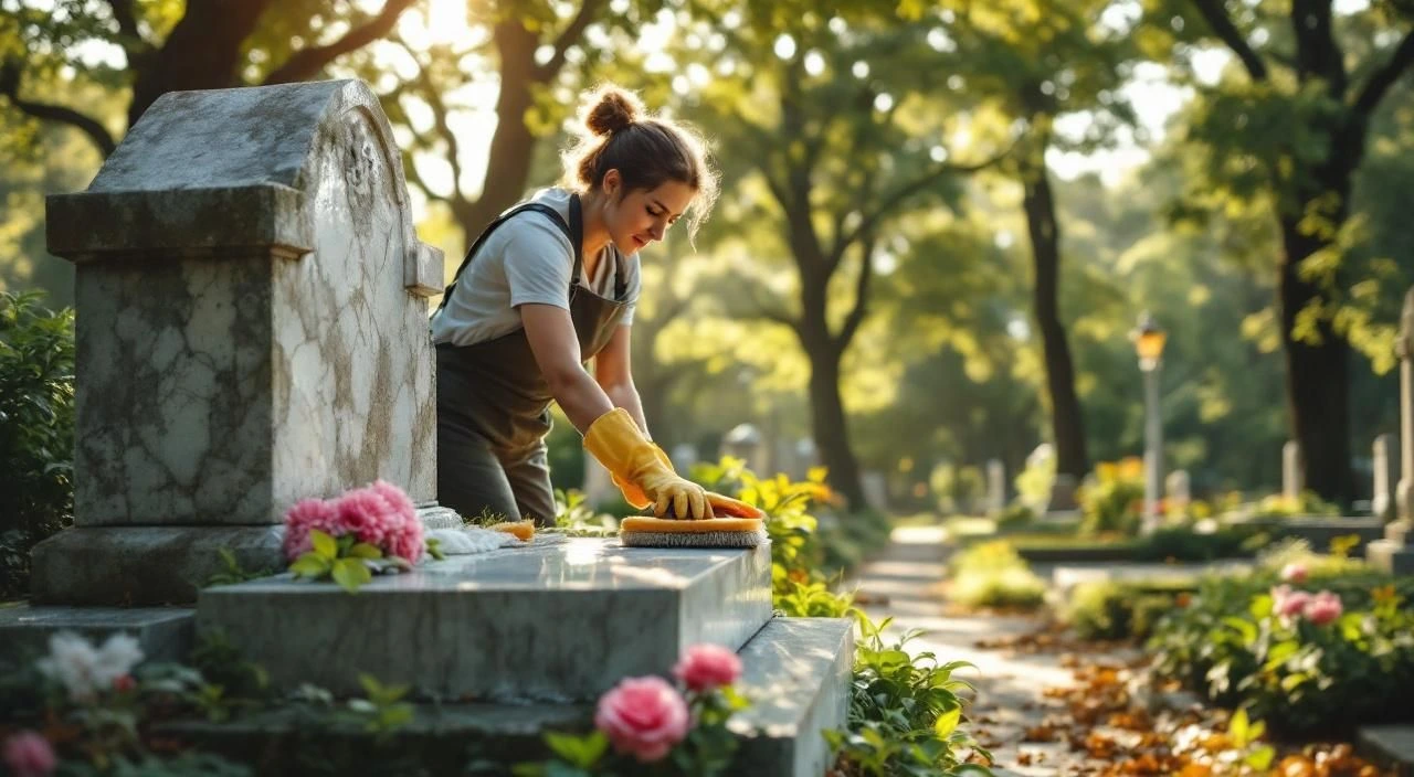 Nettoyage tombe cimetière 2026 : guide complet et techniques efficaces
